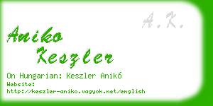 aniko keszler business card